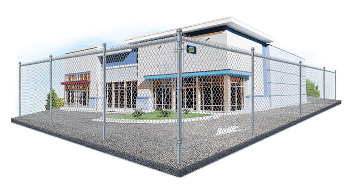 Commercial fencing project completed by Imperial Fence in the Merrimack Valley, Massachusetts