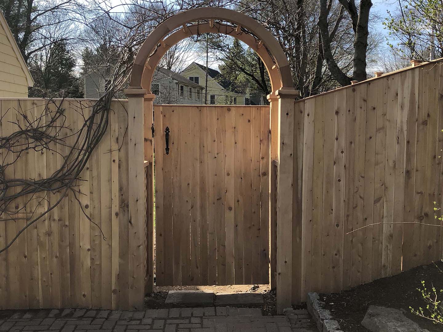 Commercial gate and bollard installation in the Merrimack Valley