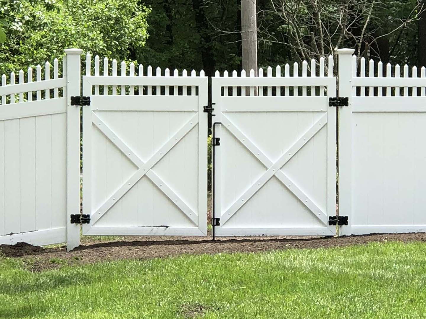 Gate installation project completed by Imperial Fence in the Merrimack Valley, Massachusetts