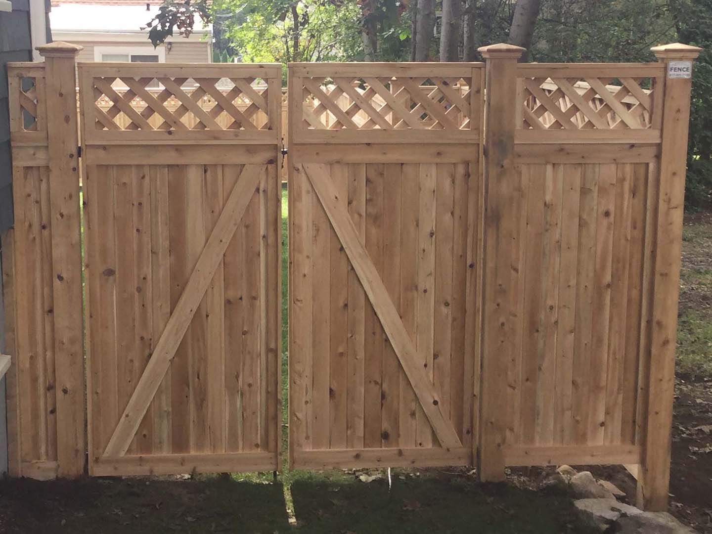 Double drive gate installation, Merrimack Valley MA