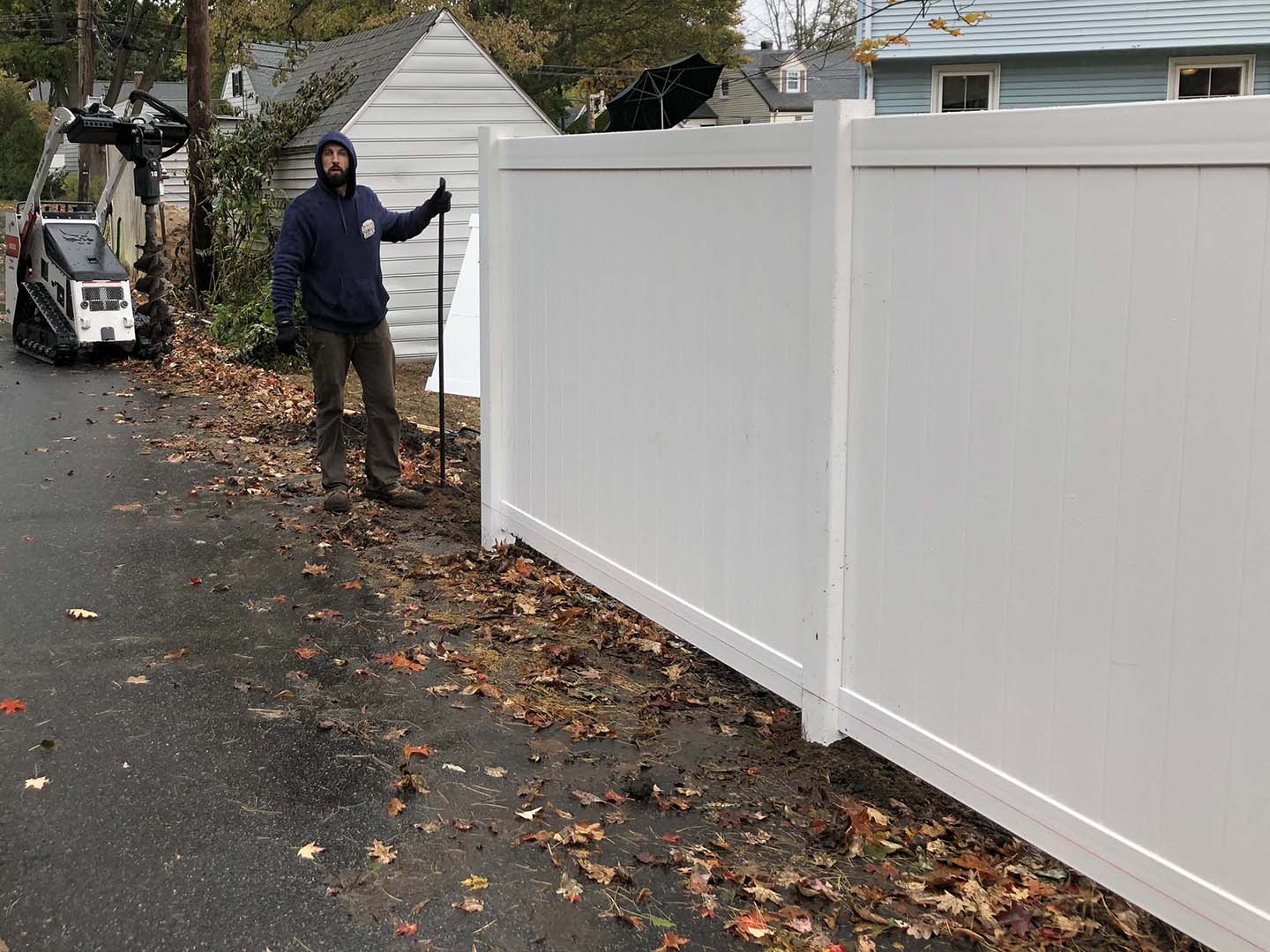 Ornamental aluminum fence installed in Merrimack Valley, Massachusetts