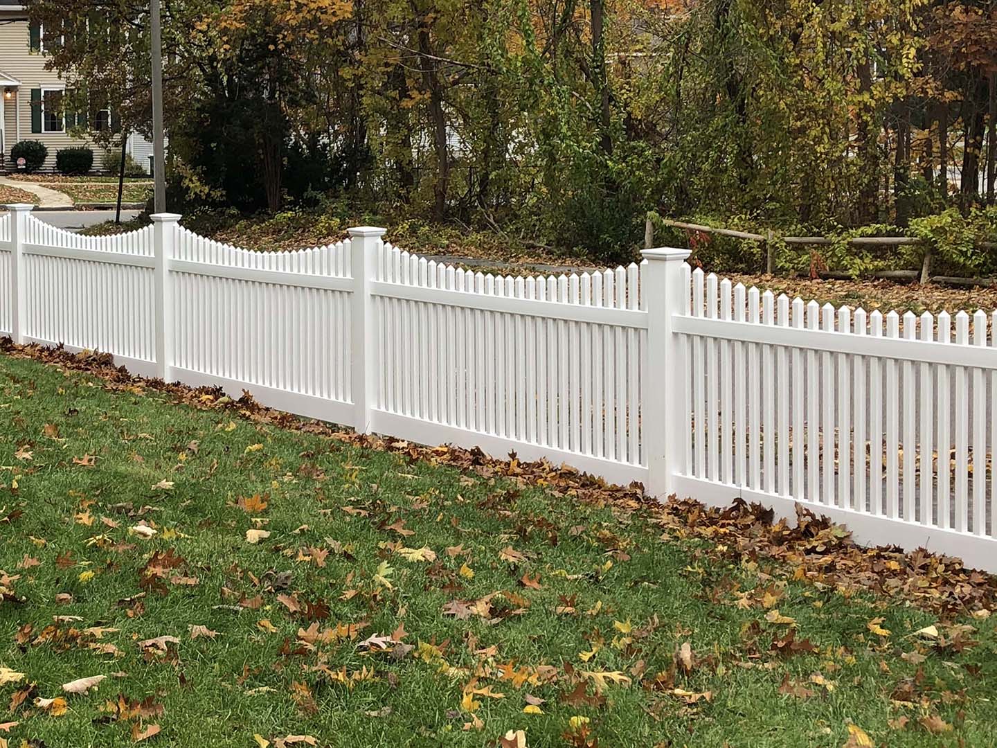 Vinyl fence project completed by Imperial Fence in the Merrimack Valley, Massachusetts