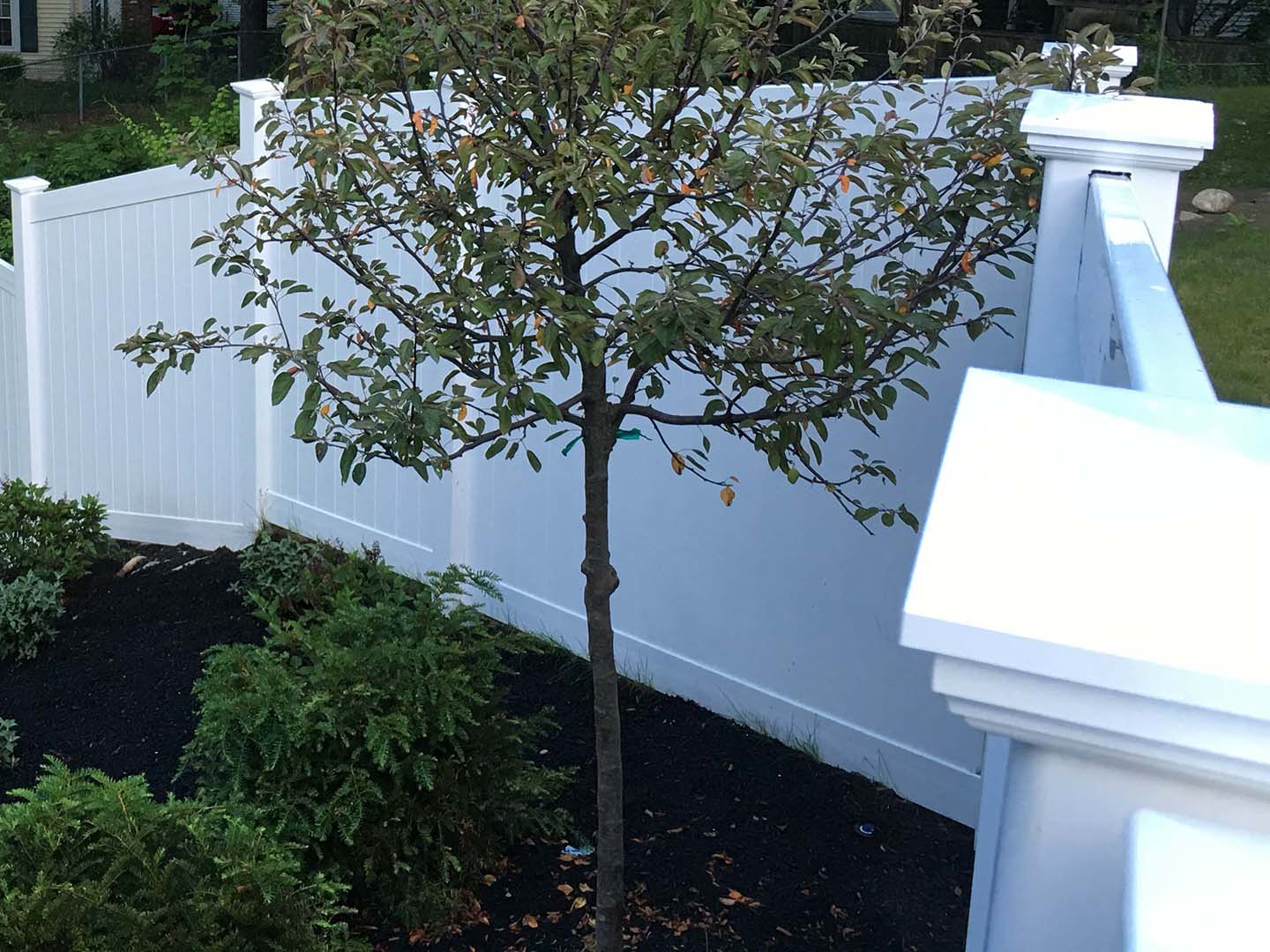Vinyl fence project completed by Imperial Fence in the Merrimack Valley, Massachusetts