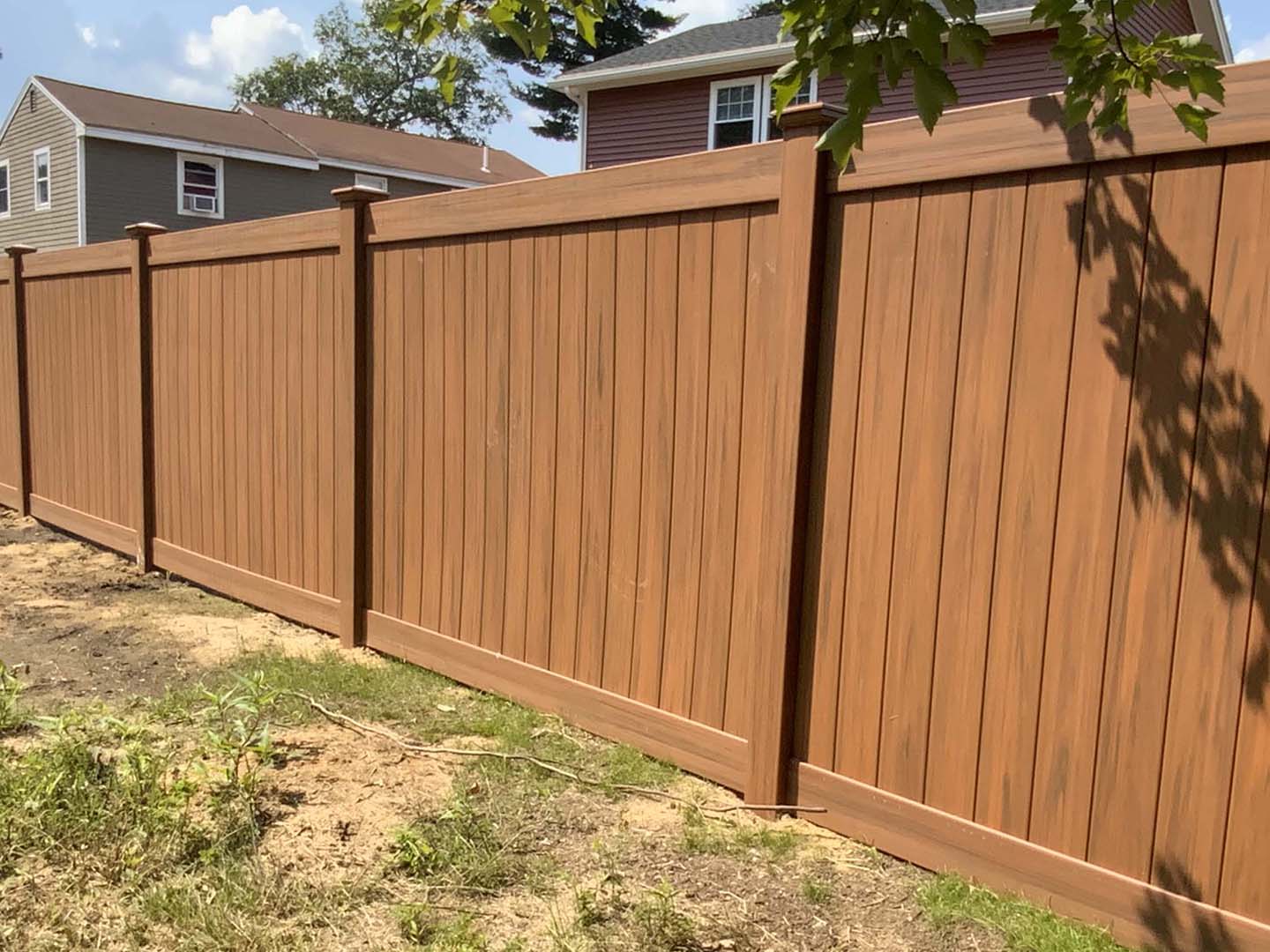 Vinyl fence project completed by Imperial Fence in the Merrimack Valley, Massachusetts