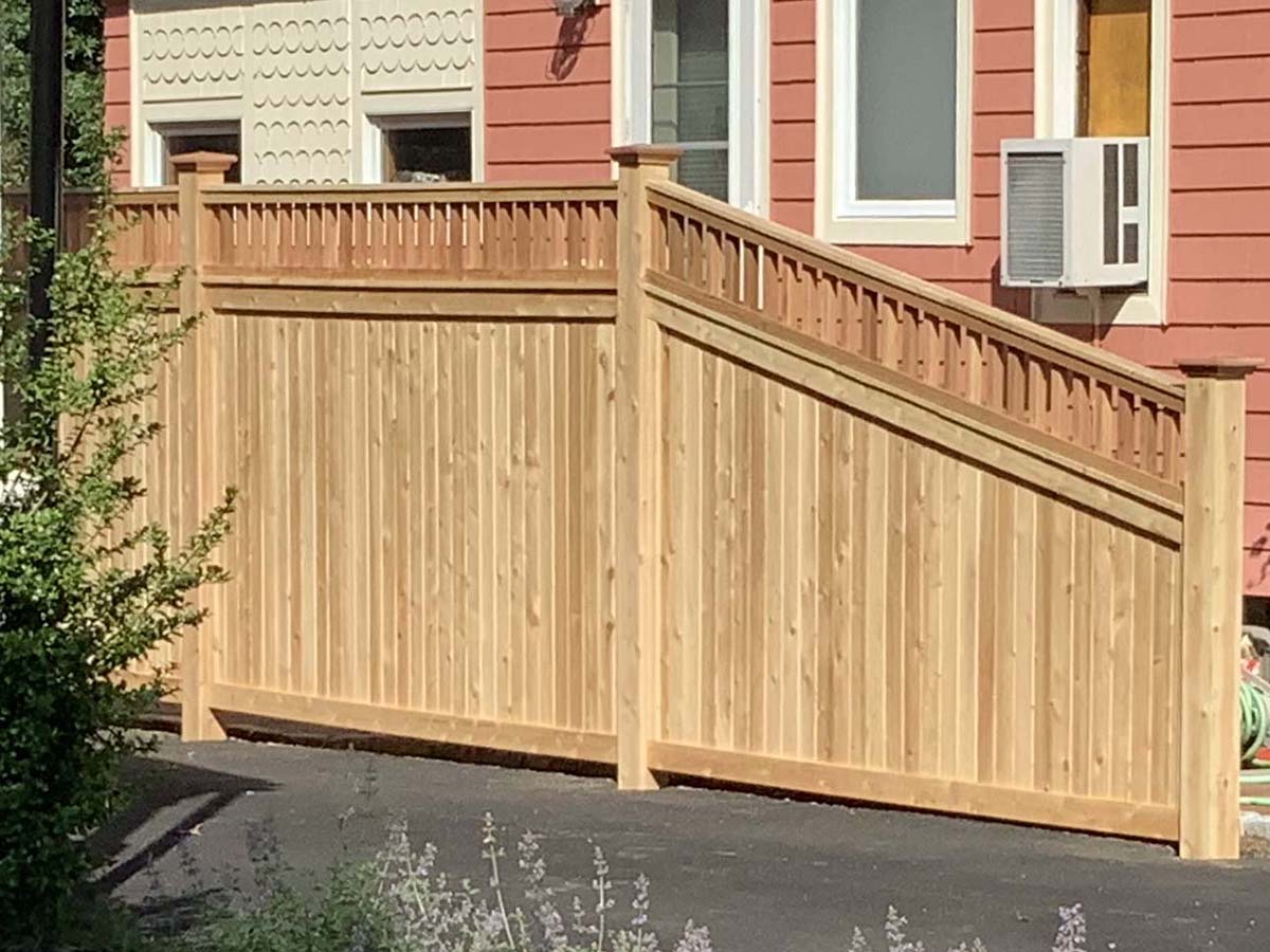 Wood fence project completed by Imperial Fence in the Merrimack Valley, Massachusetts