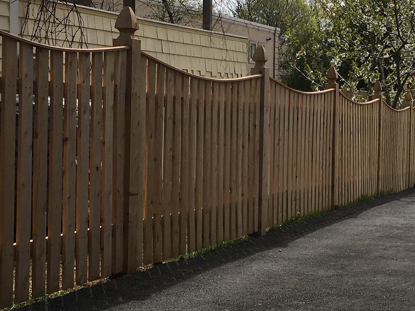 Wood fence project completed by Imperial Fence in the Merrimack Valley, Massachusetts